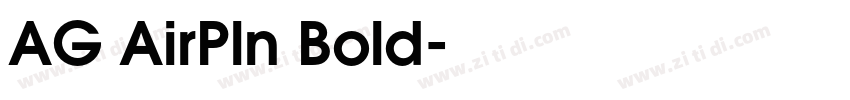 AG AirPln Bold字体转换